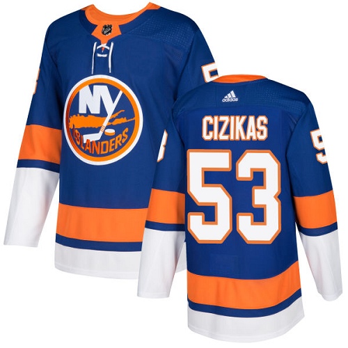 Adidas Men NEW York Islanders #53 Casey Cizikas Royal Blue Home Authentic Stitched NHL Jersey->new york islanders->NHL Jersey
